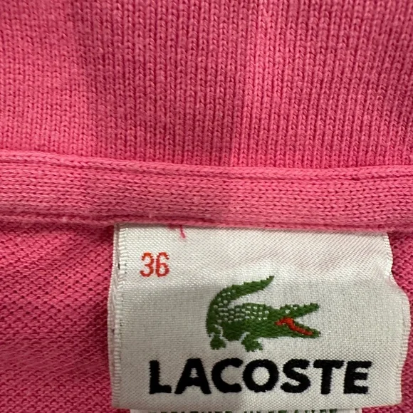 Lacoste Vibrant Pink Polo Dress - Picture 4 of 4